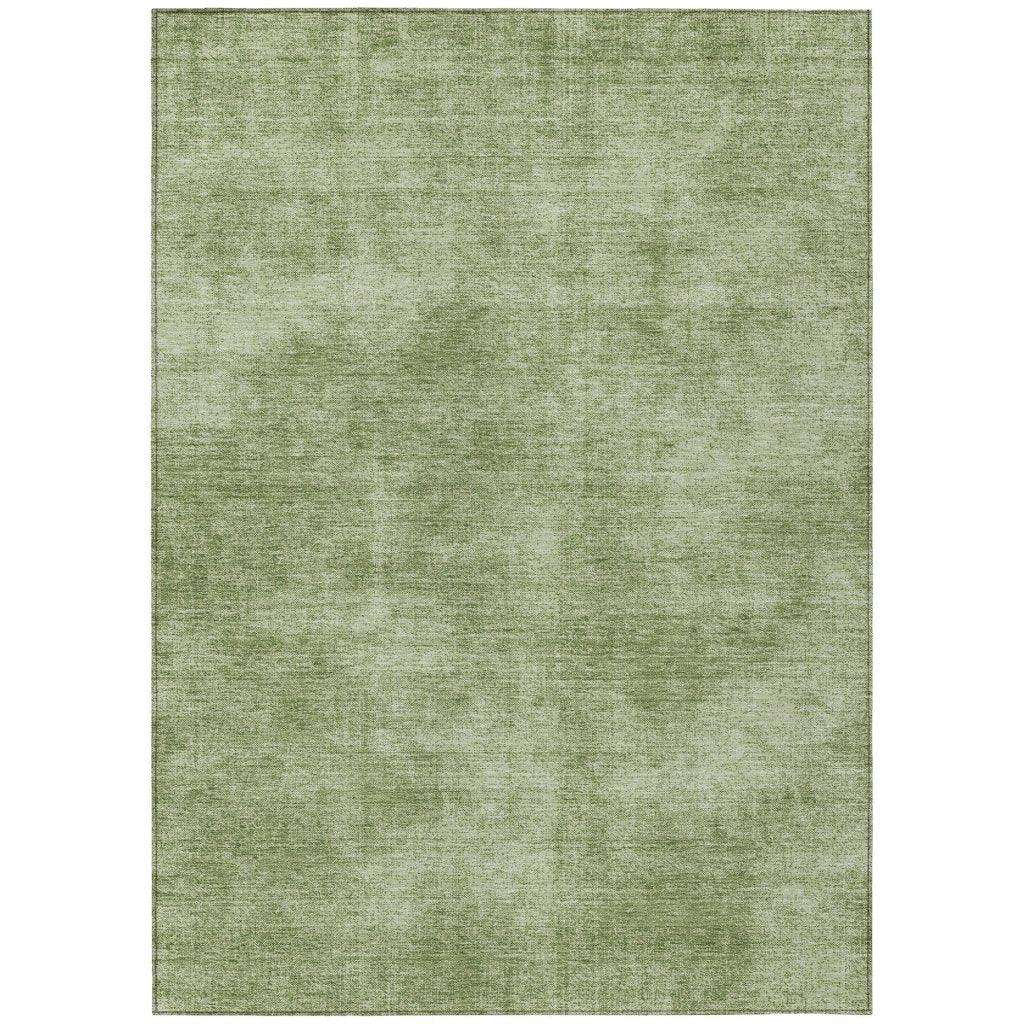 Orlena Green Washable Indoor-Outdoor Rug-Outdoor Rugs-LOOMLAN Rugs-2'6" x 3'10"-LOOMLAN