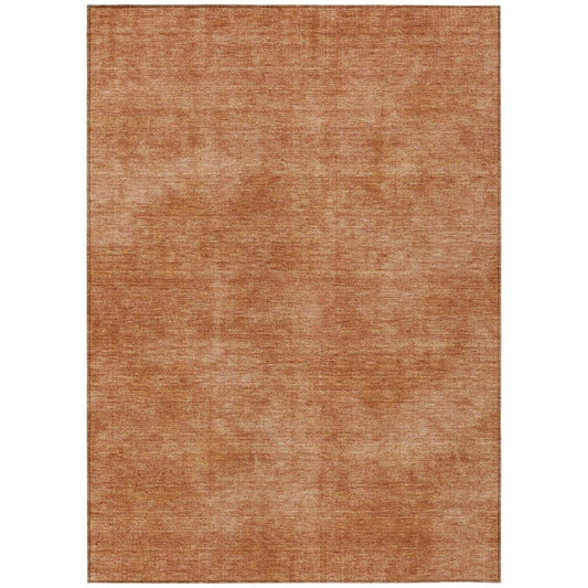 Orlena Orange Washable Indoor-Outdoor Rug-Outdoor Rugs-LOOMLAN Rugs-2'6" x 3'10"-LOOMLAN