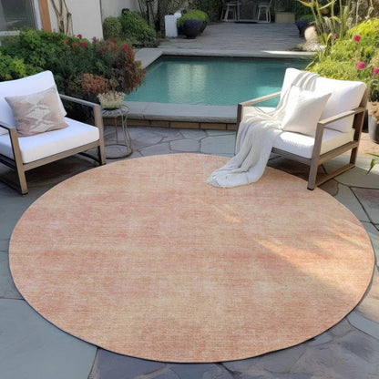 Orlena Peach Washable Indoor-Outdoor Rug-Outdoor Rugs-LOOMLAN Rugs-LOOMLAN