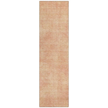 Orlena Peach Washable Indoor-Outdoor Rug-Outdoor Rugs-LOOMLAN Rugs-2'3" x 7'6"-LOOMLAN