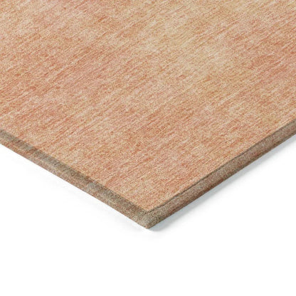 Orlena Peach Washable Indoor-Outdoor Rug-Outdoor Rugs-LOOMLAN Rugs-LOOMLAN