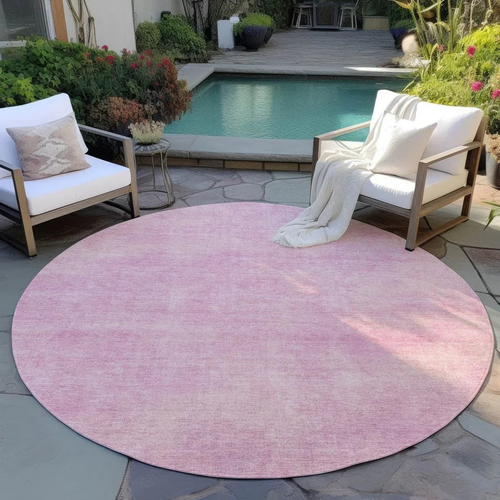 Orlena Pink Washable Indoor-Outdoor Rug-Outdoor Rugs-LOOMLAN Rugs-LOOMLAN