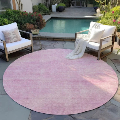 Orlena Pink Washable Indoor-Outdoor Rug-Outdoor Rugs-LOOMLAN Rugs-LOOMLAN