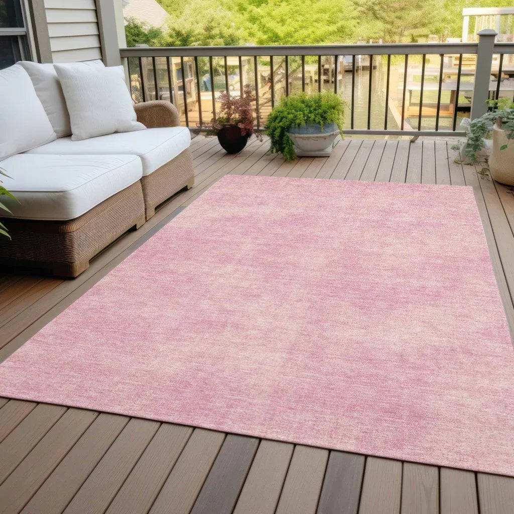 Orlena Pink Washable Indoor-Outdoor Rug-Outdoor Rugs-LOOMLAN Rugs-LOOMLAN