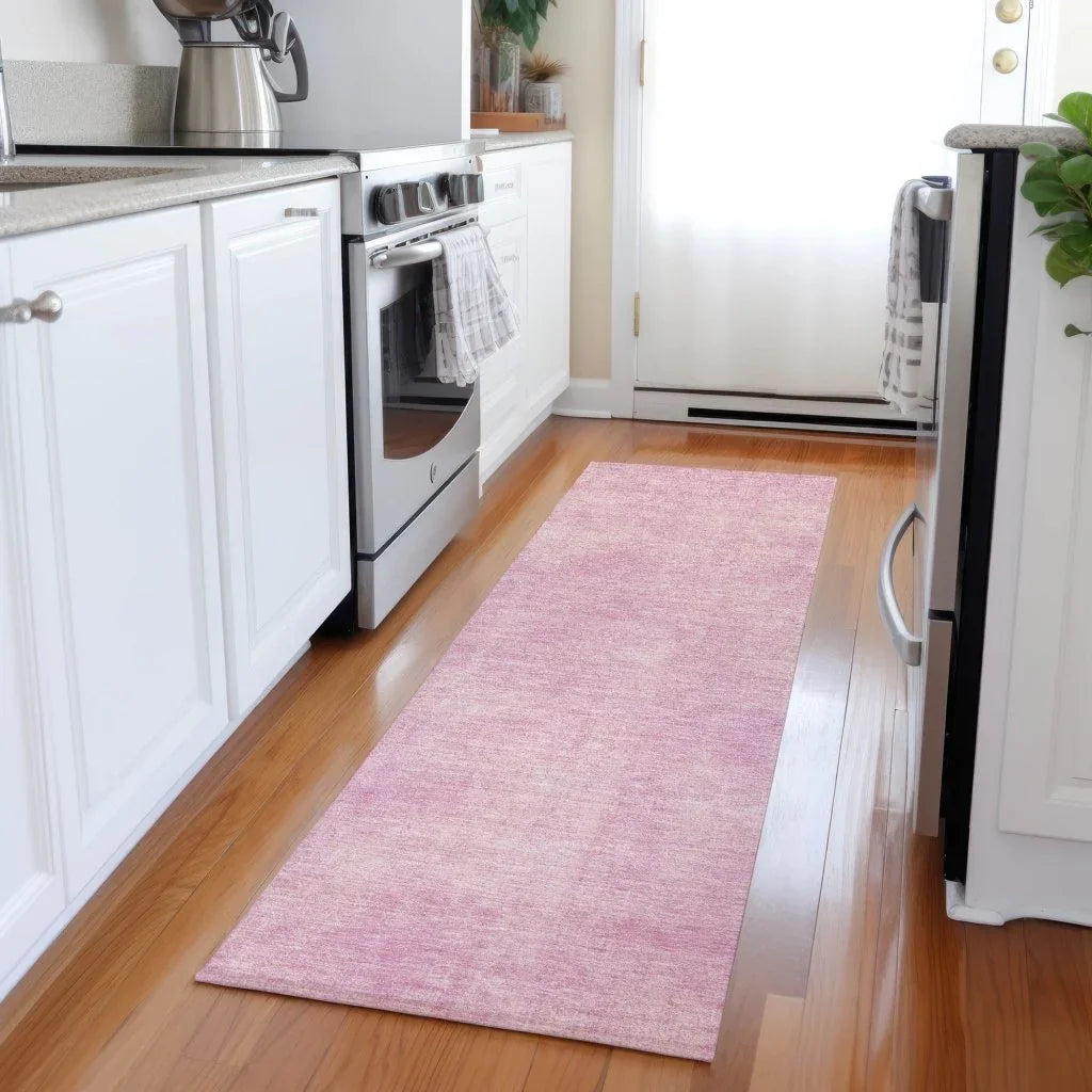 Orlena Pink Washable Indoor-Outdoor Rug-Outdoor Rugs-LOOMLAN Rugs-LOOMLAN