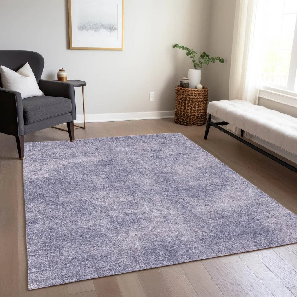 Orlena Purple Washable Indoor-Outdoor Rug-Outdoor Rugs-LOOMLAN Rugs-LOOMLAN