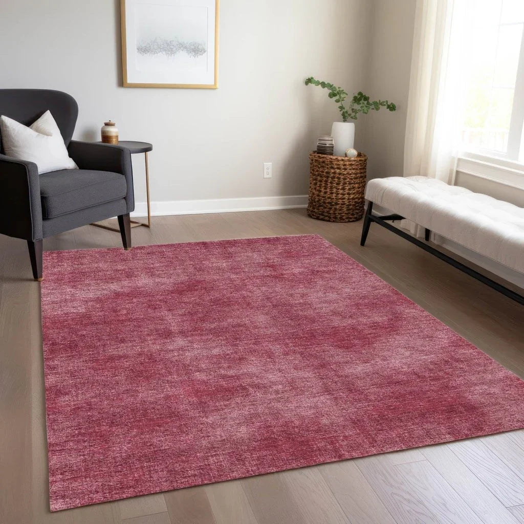 Orlena Red Washable Indoor-Outdoor Rug-Outdoor Rugs-LOOMLAN Rugs-LOOMLAN