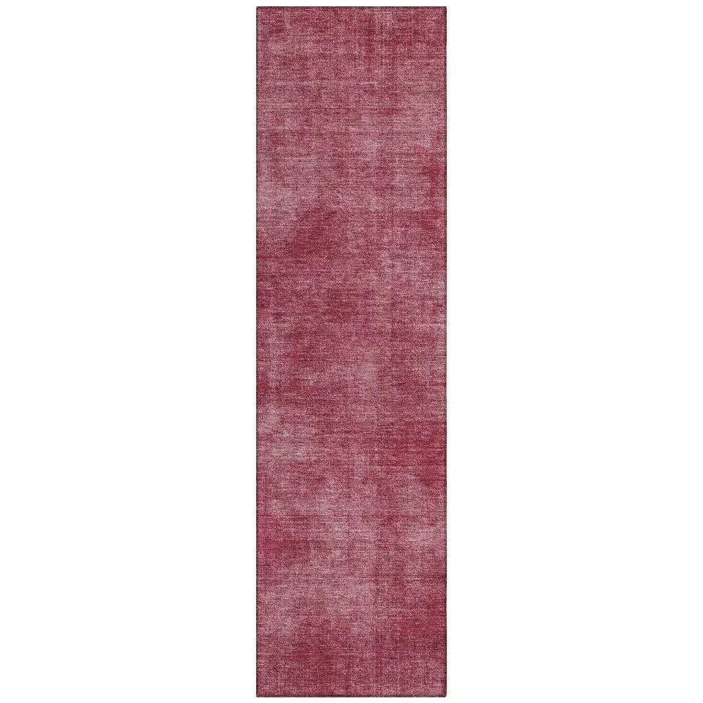 Orlena Red Washable Indoor-Outdoor Rug-Outdoor Rugs-LOOMLAN Rugs-2'3" x 7'6"-LOOMLAN