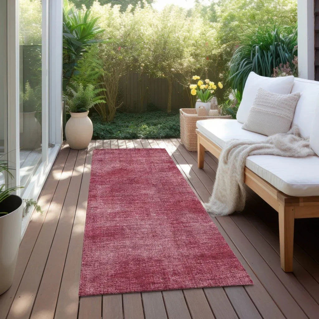 Orlena Red Washable Indoor-Outdoor Rug-Outdoor Rugs-LOOMLAN Rugs-LOOMLAN