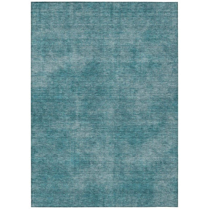 Orlena Teal Washable Indoor-Outdoor Rug-Outdoor Rugs-LOOMLAN Rugs-2'6" x 3'10"-LOOMLAN
