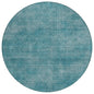 Orlena Teal Washable Indoor-Outdoor Rug-Outdoor Rugs-LOOMLAN Rugs-8' x 8'-LOOMLAN