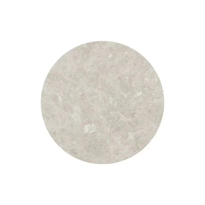 Orlo White Marble Topped Round End Table - LOOMLAN - SUNPAN - Side Tables