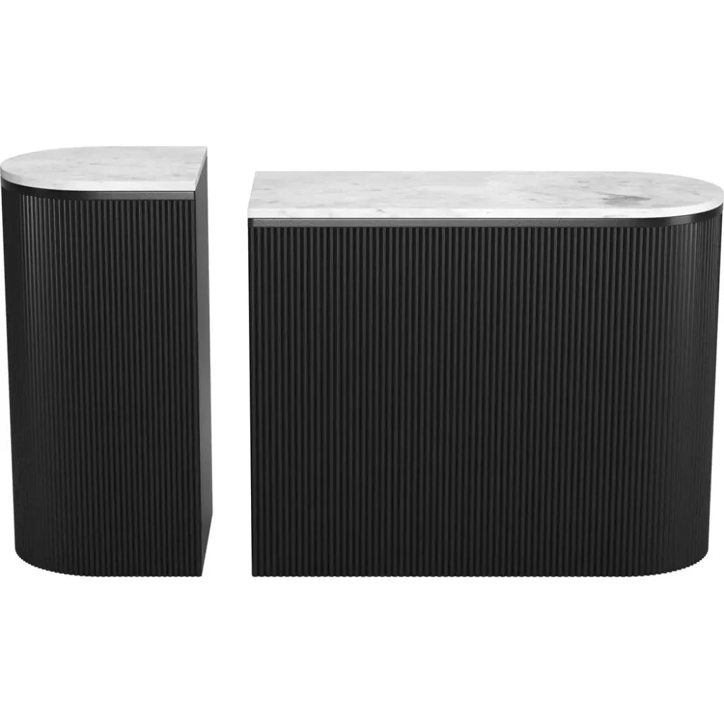 Ormara Console Table Set (2 - Piece) White & Black - LOOMLAN - Zuo Modern - Console Tables