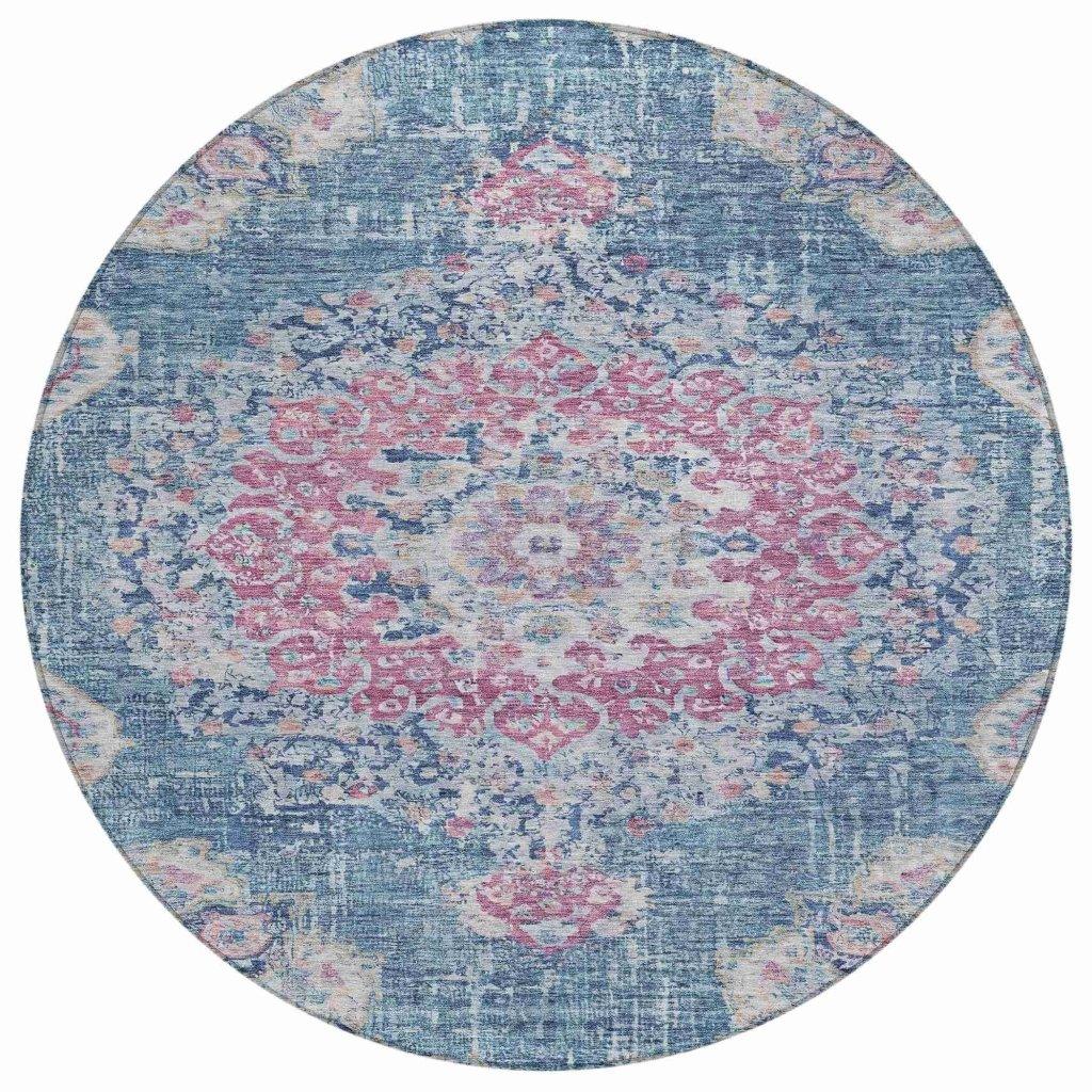 Ornella Blue Washable Indoor - Outdoor Rug - LOOMLAN - LOOMLAN Rugs - Outdoor Rugs
