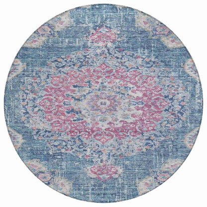 Ornella Blue Washable Indoor - Outdoor Rug - LOOMLAN - LOOMLAN Rugs - Outdoor Rugs
