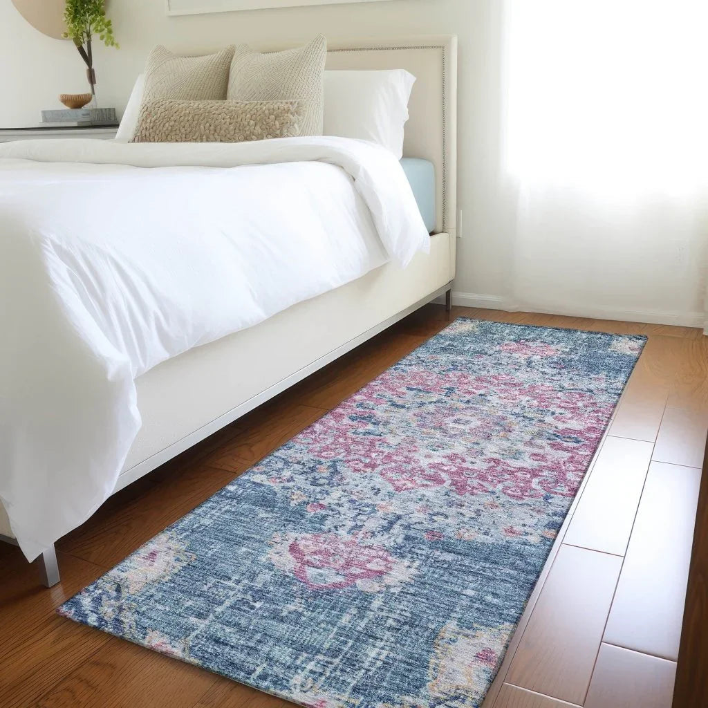Ornella Blue Washable Indoor - Outdoor Rug - LOOMLAN - LOOMLAN Rugs - Outdoor Rugs