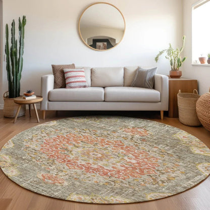 Ornella Brown Washable Indoor - Outdoor Rug - LOOMLAN - LOOMLAN Rugs - Outdoor Rugs