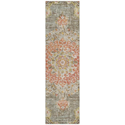 Ornella Brown Washable Indoor - Outdoor Rug - LOOMLAN - LOOMLAN Rugs - Outdoor Rugs