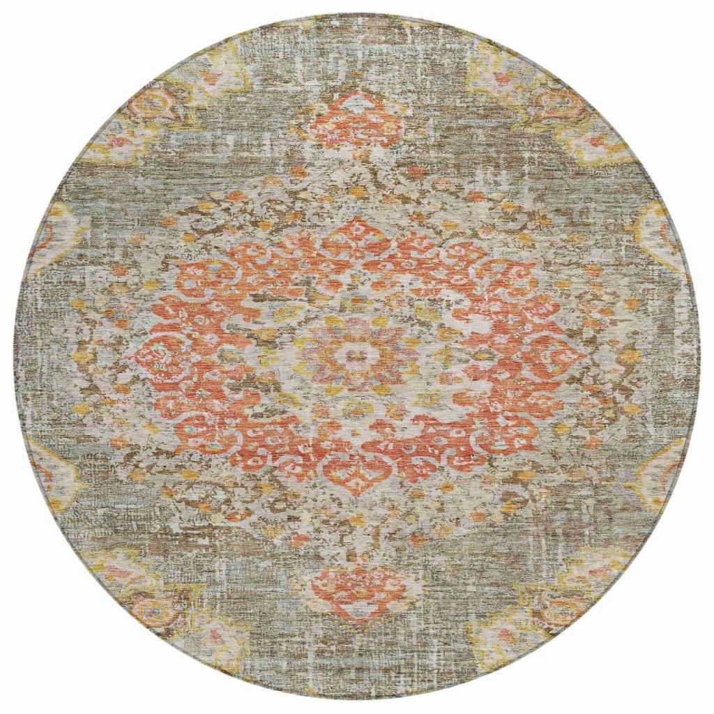 Ornella Brown Washable Indoor - Outdoor Rug - LOOMLAN - LOOMLAN Rugs - Outdoor Rugs