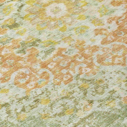 Ornella Green Washable Indoor - Outdoor Rug - LOOMLAN - LOOMLAN Rugs - Outdoor Rugs