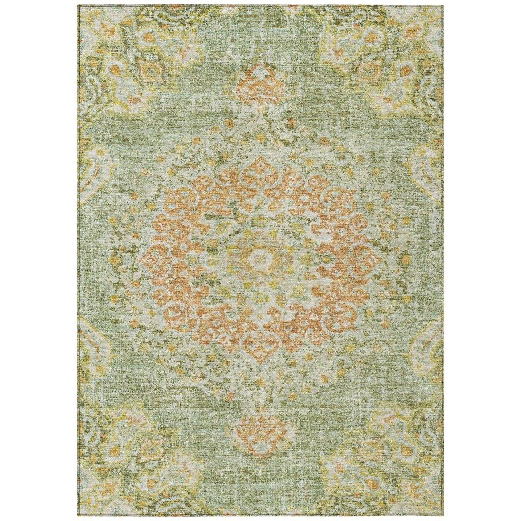 Ornella Green Washable Indoor - Outdoor Rug - LOOMLAN - LOOMLAN Rugs - Outdoor Rugs