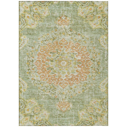 Ornella Green Washable Indoor - Outdoor Rug - LOOMLAN - LOOMLAN Rugs - Outdoor Rugs