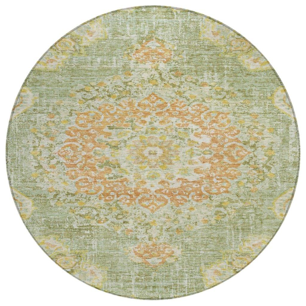 Ornella Green Washable Indoor - Outdoor Rug - LOOMLAN - LOOMLAN Rugs - Outdoor Rugs
