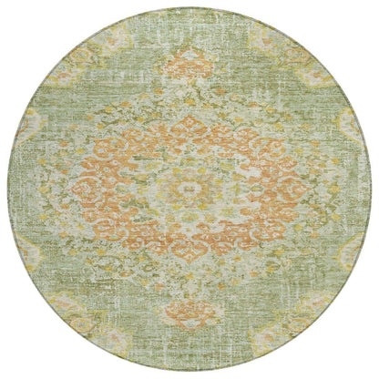 Ornella Green Washable Indoor - Outdoor Rug - LOOMLAN - LOOMLAN Rugs - Outdoor Rugs