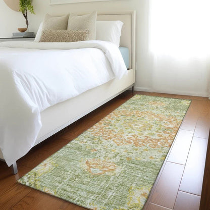 Ornella Green Washable Indoor - Outdoor Rug - LOOMLAN - LOOMLAN Rugs - Outdoor Rugs