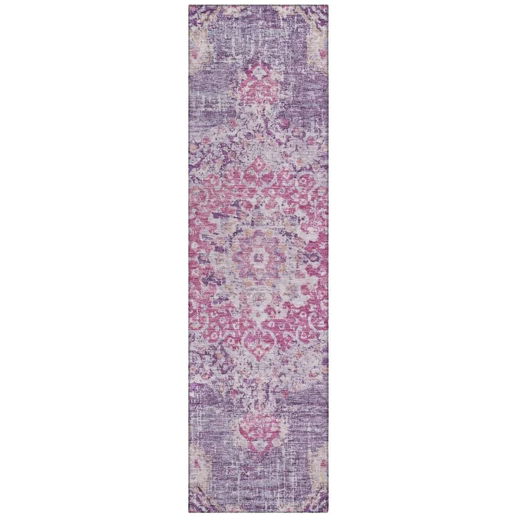 Ornella Purple Washable Indoor - Outdoor Rug - LOOMLAN - LOOMLAN Rugs - Outdoor Rugs