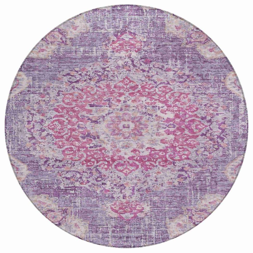Ornella Purple Washable Indoor - Outdoor Rug - LOOMLAN - LOOMLAN Rugs - Outdoor Rugs