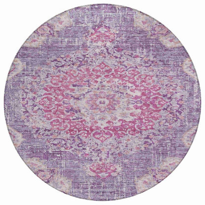 Ornella Purple Washable Indoor - Outdoor Rug - LOOMLAN - LOOMLAN Rugs - Outdoor Rugs