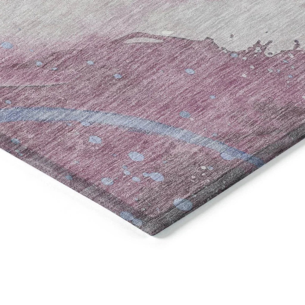 Ornitha Pink Washable Indoor - Outdoor Rug - LOOMLAN - LOOMLAN Rugs - Outdoor Rugs