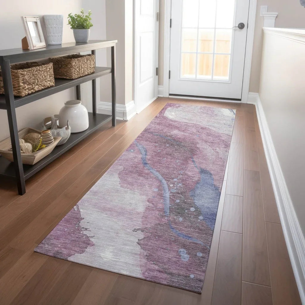 Ornitha Pink Washable Indoor - Outdoor Rug - LOOMLAN - LOOMLAN Rugs - Outdoor Rugs