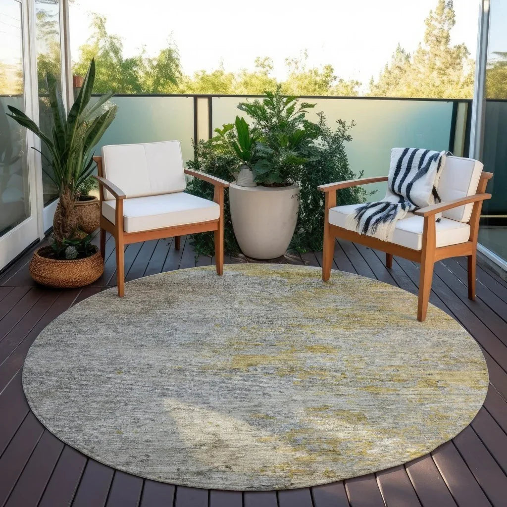 Oronte Gray Washable Indoor - Outdoor Rug - LOOMLAN - LOOMLAN Rugs - Outdoor Rugs