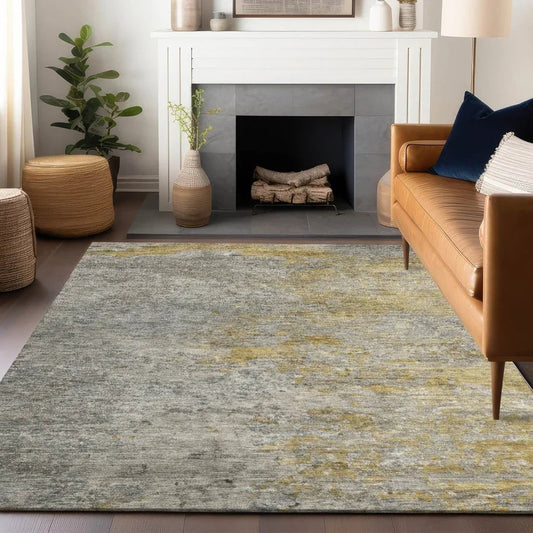 Oronte Gray Washable Indoor - Outdoor Rug - LOOMLAN - LOOMLAN Rugs - Outdoor Rugs