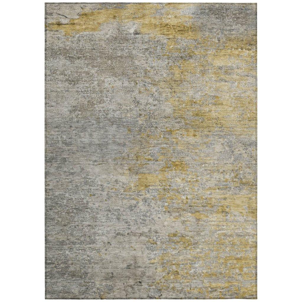 Oronte Gray Washable Indoor - Outdoor Rug - LOOMLAN - LOOMLAN Rugs - Outdoor Rugs