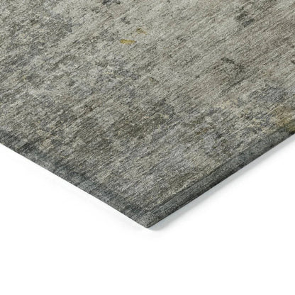 Oronte Gray Washable Indoor - Outdoor Rug - LOOMLAN - LOOMLAN Rugs - Outdoor Rugs
