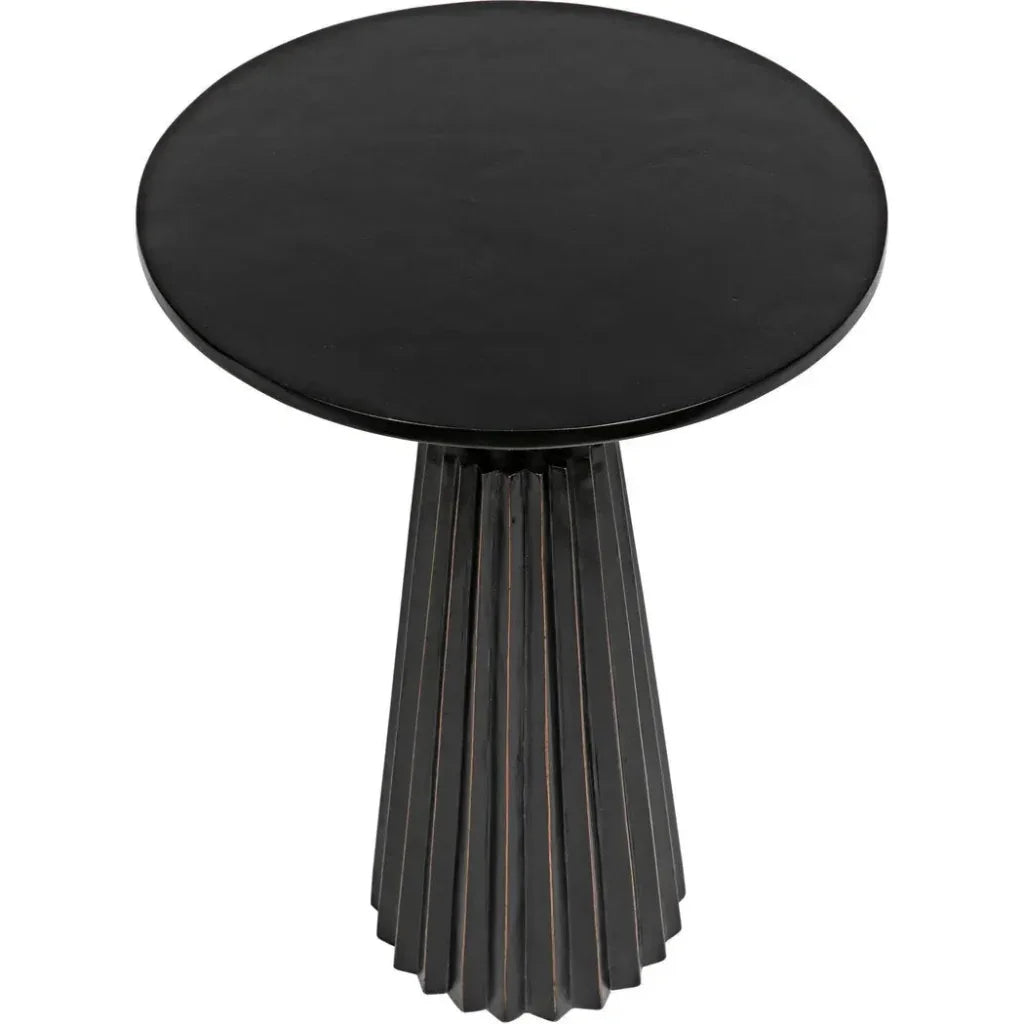 Orson Round Wooden Side Table