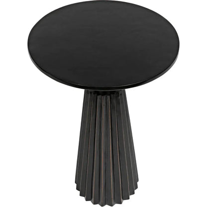 Orson Round Wooden Side Table