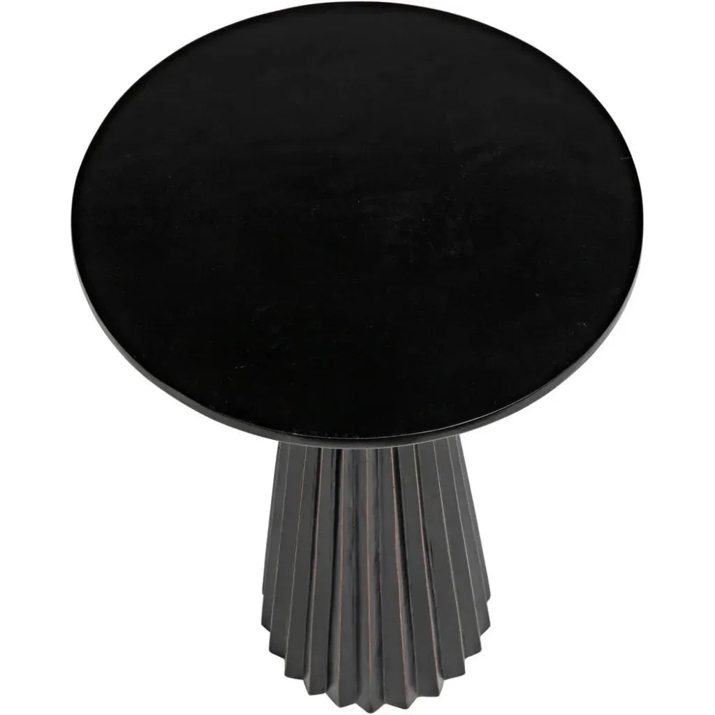 Orson Round Wooden Side Table