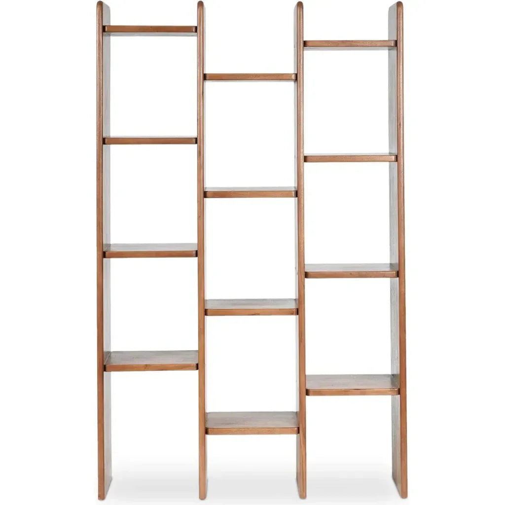 Orson Wood Brown Etagere-Etageres-Moe's Home-LOOMLAN