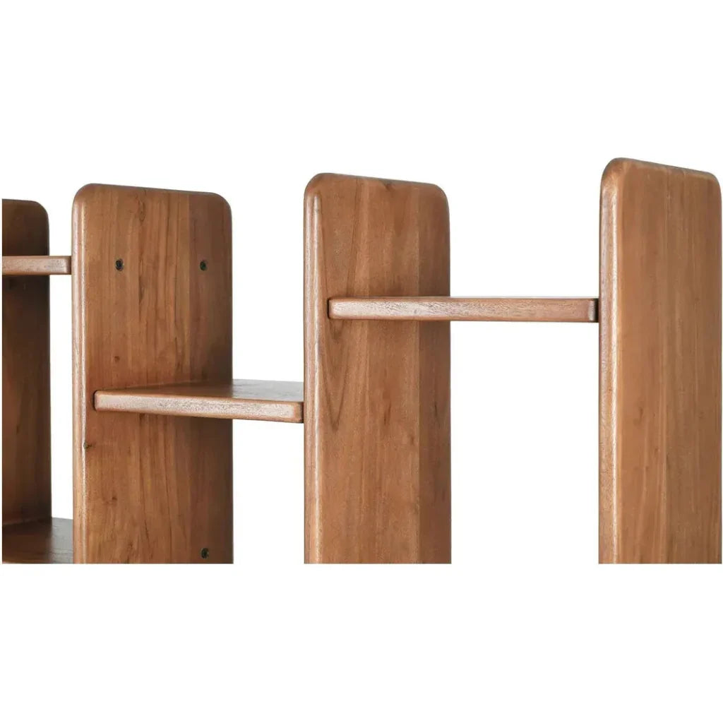 Orson Wood Brown Etagere-Etageres-Moe's Home-LOOMLAN