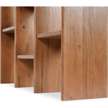 Orson Wood Brown Etagere-Etageres-Moe's Home-LOOMLAN