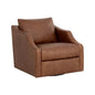 Orwell Leather Swivel Lounge Chair-Lounge Chairs-SUNPAN-LOOMLAN