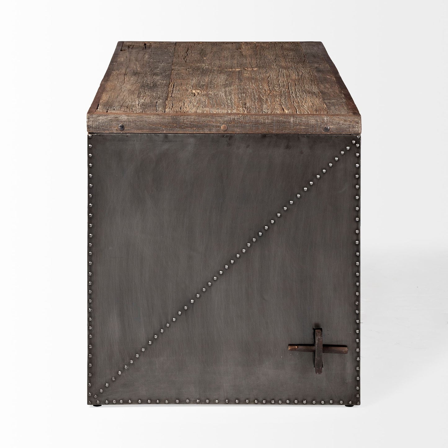 Orwell Wood Top Brown Office Desk-Home Office Desks-Mercana-LOOMLAN