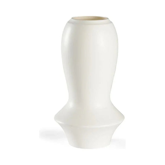 Osaka White Glazed Ceramic Vase - LOOMLAN - Chelsea House - Vases & Jars