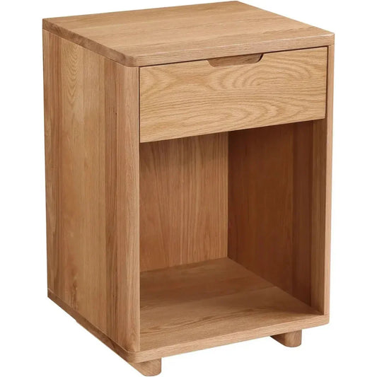 Osamu Wood Nightstand With One Drawer - LOOMLAN - Moe's Home - Nightstands
