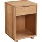 Osamu Wood Nightstand With One Drawer - LOOMLAN - Moe's Home - Nightstands