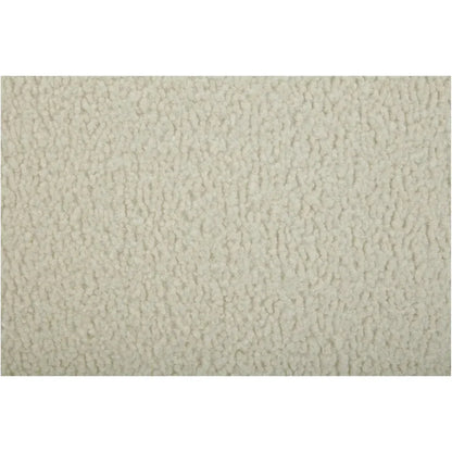 Oscy Vegan Shearling White Swivel Accent Chair - LOOMLAN - Moe's Home - Club Chairs